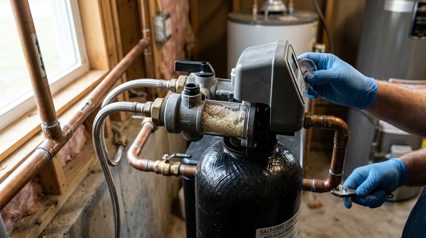 Salt-Free Conditioners on a water softener